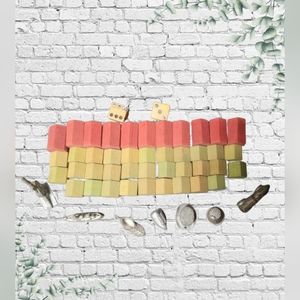 Original Monopoly game pieces- 51 pieces total.